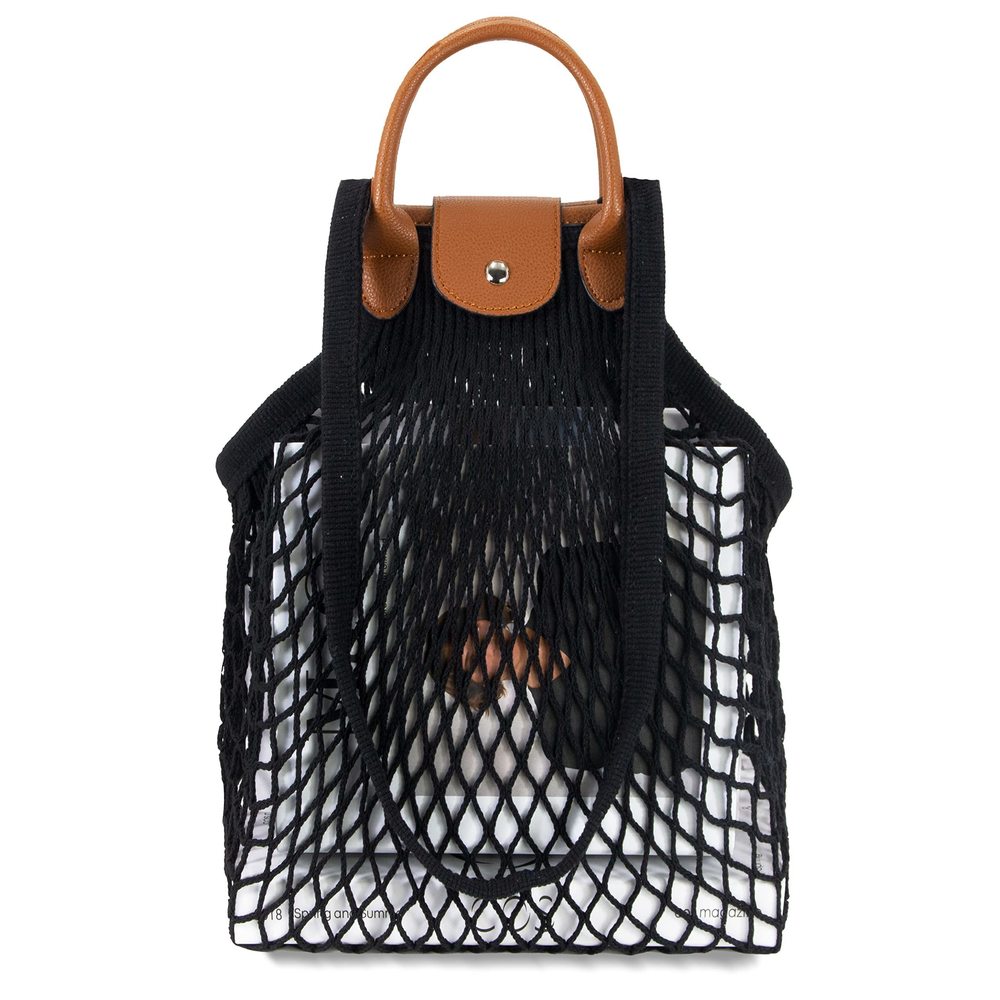 Woven Bag, Fishing Net Bag, Straw Mesh Tote Bag, Beach, Hobo Bag, :v